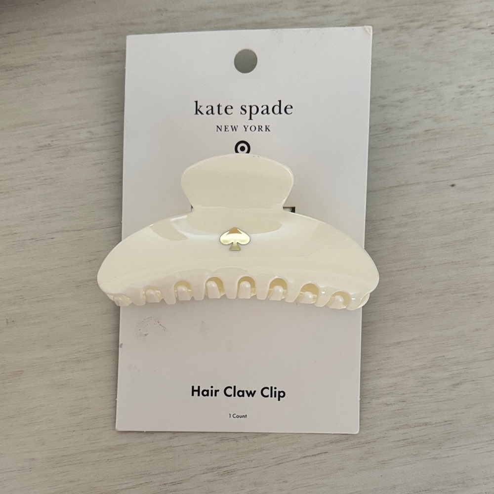 NWT: Kate Spade Ivory Hair Claw Clip